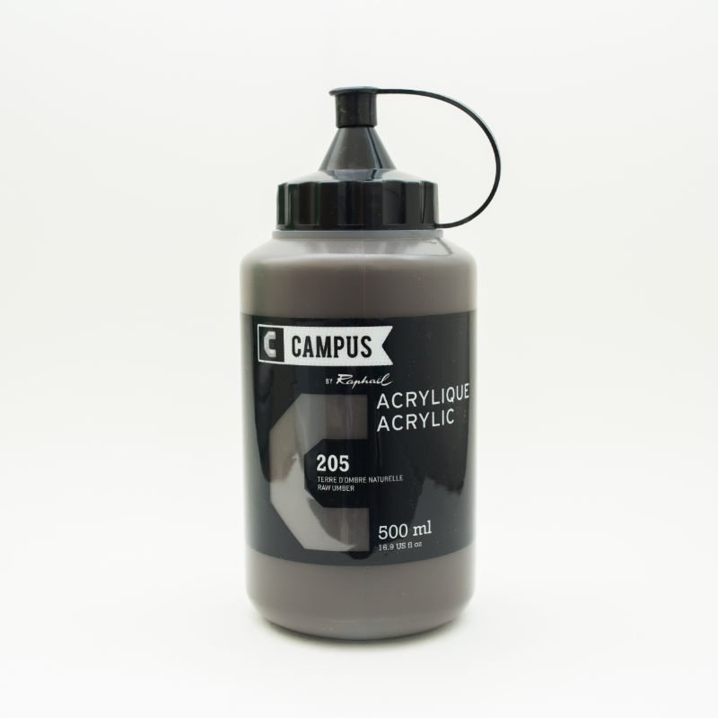 Image of Akrylfärg Campus 500ml Raw umber 205 131761205 3046450023173