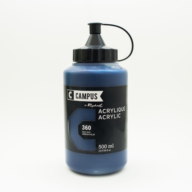 Image of Akrylfärg Campus 500ml Midnight blue 360 131761360 3046450023272