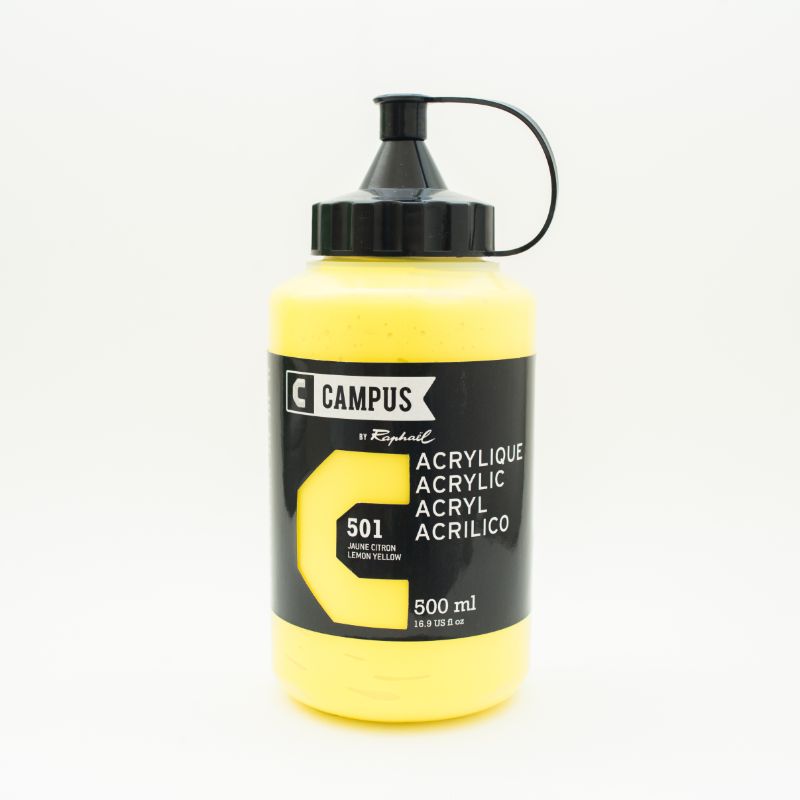 Image of Akrylfärg Campus 500ml Lemon yellow 501 131761501 3046450023326