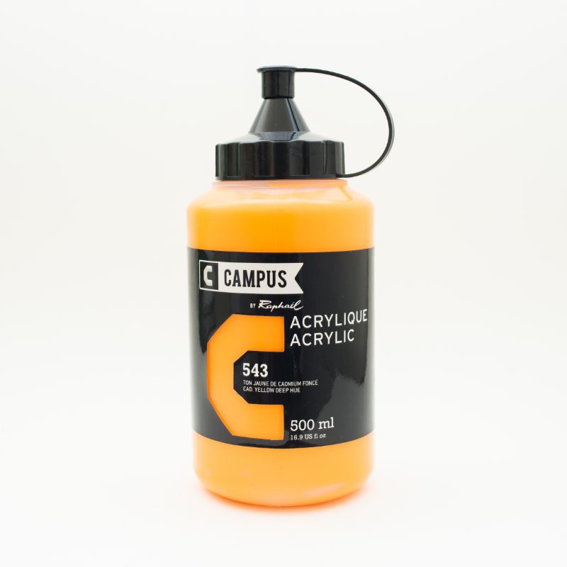 Image of Akrylfärg Campus 500ml Cadmium yellow deep hue 543 131761543 3046450023357