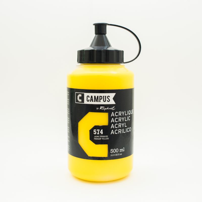Image of Akrylfärg Campus 500ml Primary yellow 574 131761574 3046450023388