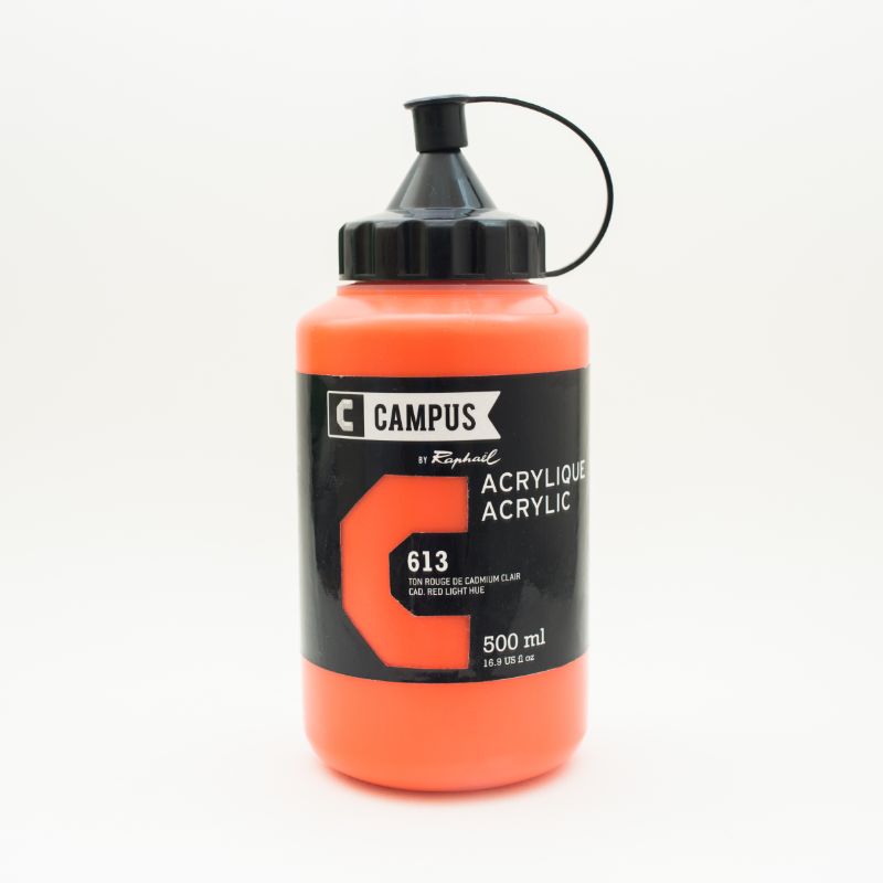 Image of Akrylfärg Campus 500ml Cadmium red light hue 613 131761613 3046450023395