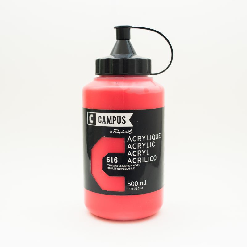 Image of Akrylfärg Campus 500ml Cadmium red medium hue 616 131761616 3046450023401