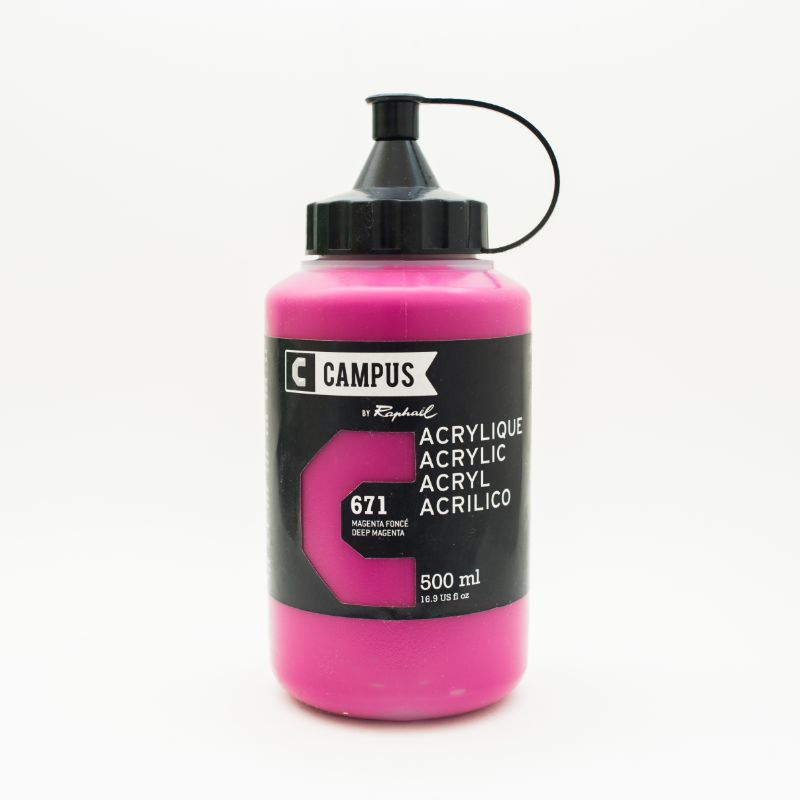 Image of Akrylfärg Campus 500ml Deep Magenta 671 131761671 3046450023470