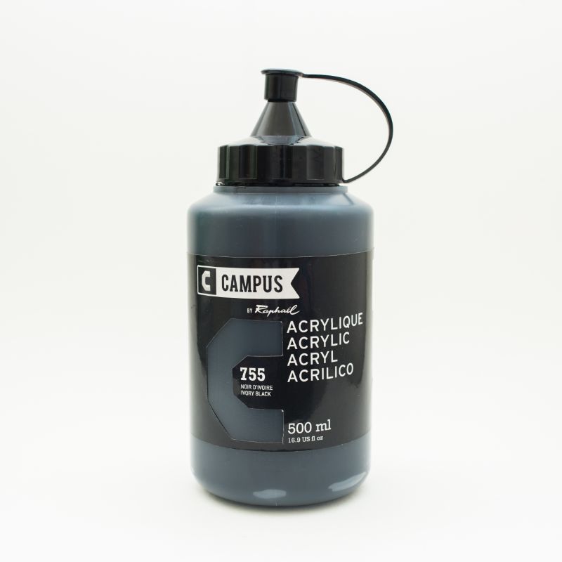 Image of Akrylfärg Campus 500ml Ivory black 755 131761755 3046450023548