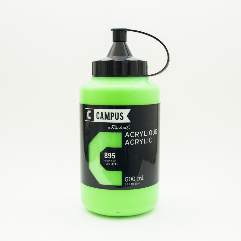 Image of Akrylfärg Campus 500ml Fluo green 895 131761895 3046450023616