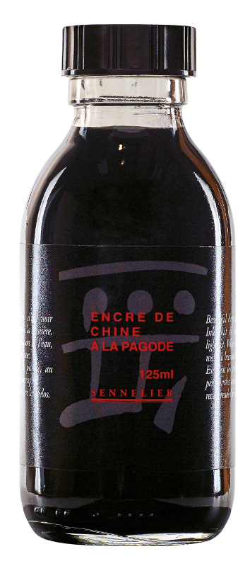 Image of Tusch Sennelier Ink "A la Pagode" Black > 125 ml 134103 3046450135807