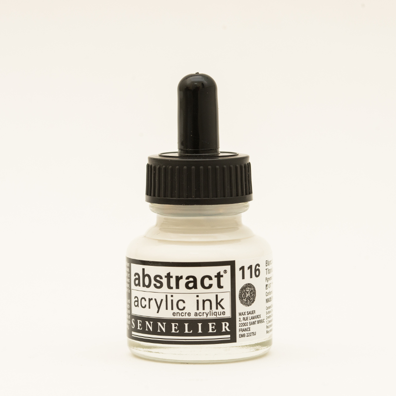 Image of Akrylfärg Sennelier Abstract Acrylic Ink 30 ml Titanium White 116 (3F) 134110116 3046451891344