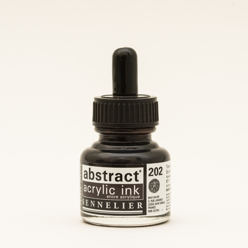 Image of Akrylfärg Sennelier Abstract Acrylic Ink 30 ml Burnt Umber 202 (3F) 134110202 3046451891665