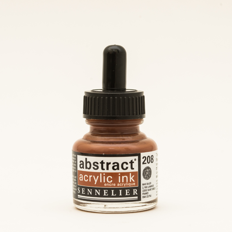 Image of Akrylfärg Sennelier Abstract Acrylic Ink 30 ml Raw Sienna 208 (3F) 134110208 3046451891627