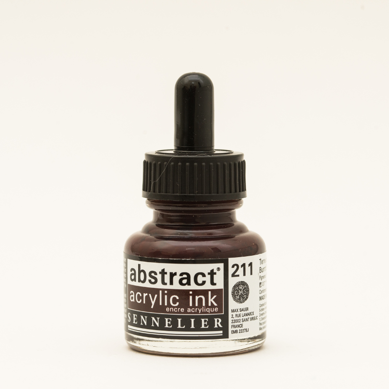 Image of Akrylfärg Sennelier Abstract Acrylic Ink 30 ml Burnt Sienna 211 (3F) 134110211 3046451891641