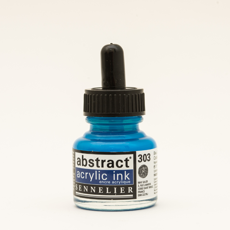 Image of Akrylfärg Sennelier Abstract Acrylic Ink 30 ml Cobalt Blue Hue 303 (3F) 134110303 3046451891498