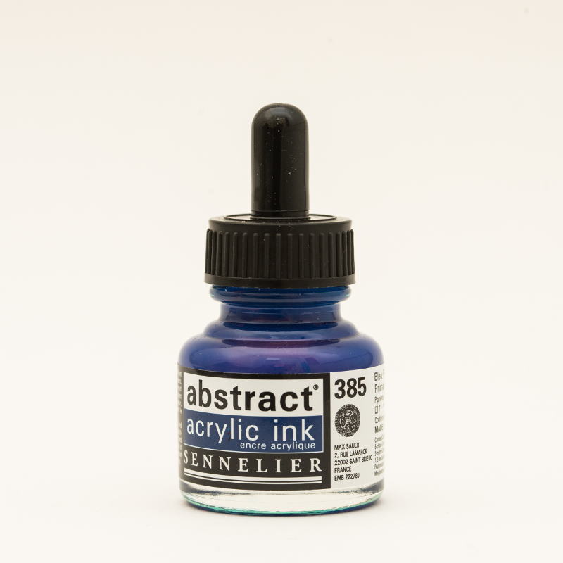Image of Akrylfärg Sennelier Abstract Acrylic Ink 30 ml Primary Blue 385 (3F) 134110385 3046451891511