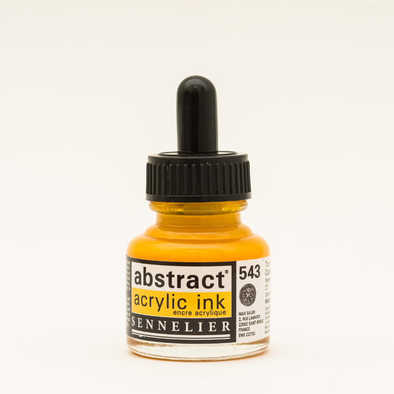 Image of Akrylfärg Sennelier Abstract Acrylic Ink 30 ml Cadmium Yellow deep hue 543 (3F) 134110543 3046451891382