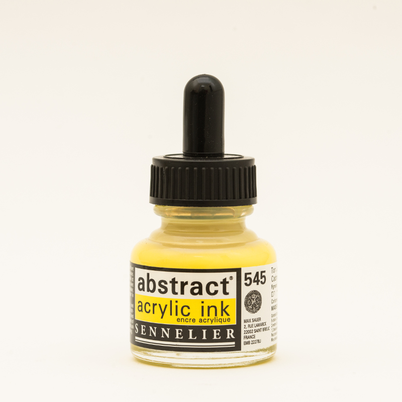 Image of Akrylfärg Sennelier Abstract Acrylic Ink 30 ml Cadmium Yellow Lemon Hue 545 (3F) 134110545 3046451891368