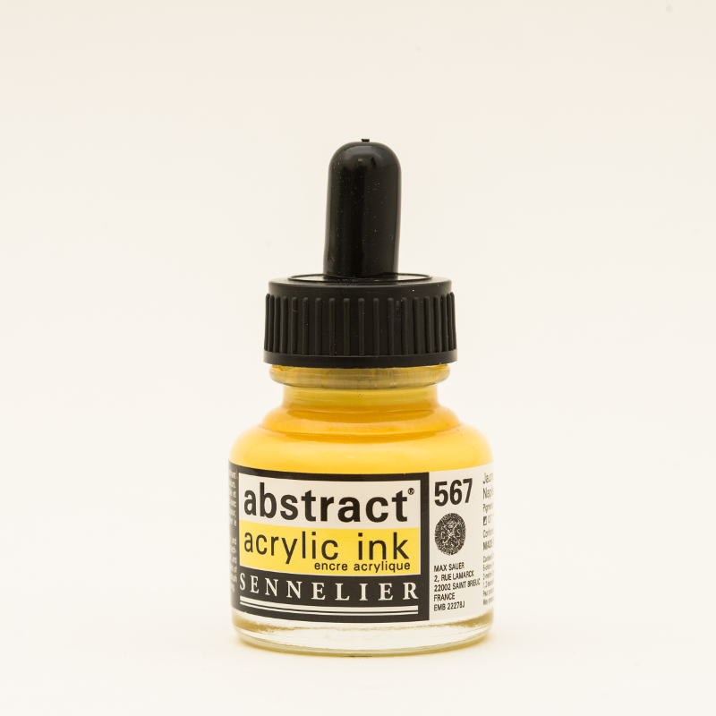 Image of Akrylfärg Sennelier Abstract Acrylic Ink 30 ml Naples Yellow 567 (3F) 134110567 3046451891351