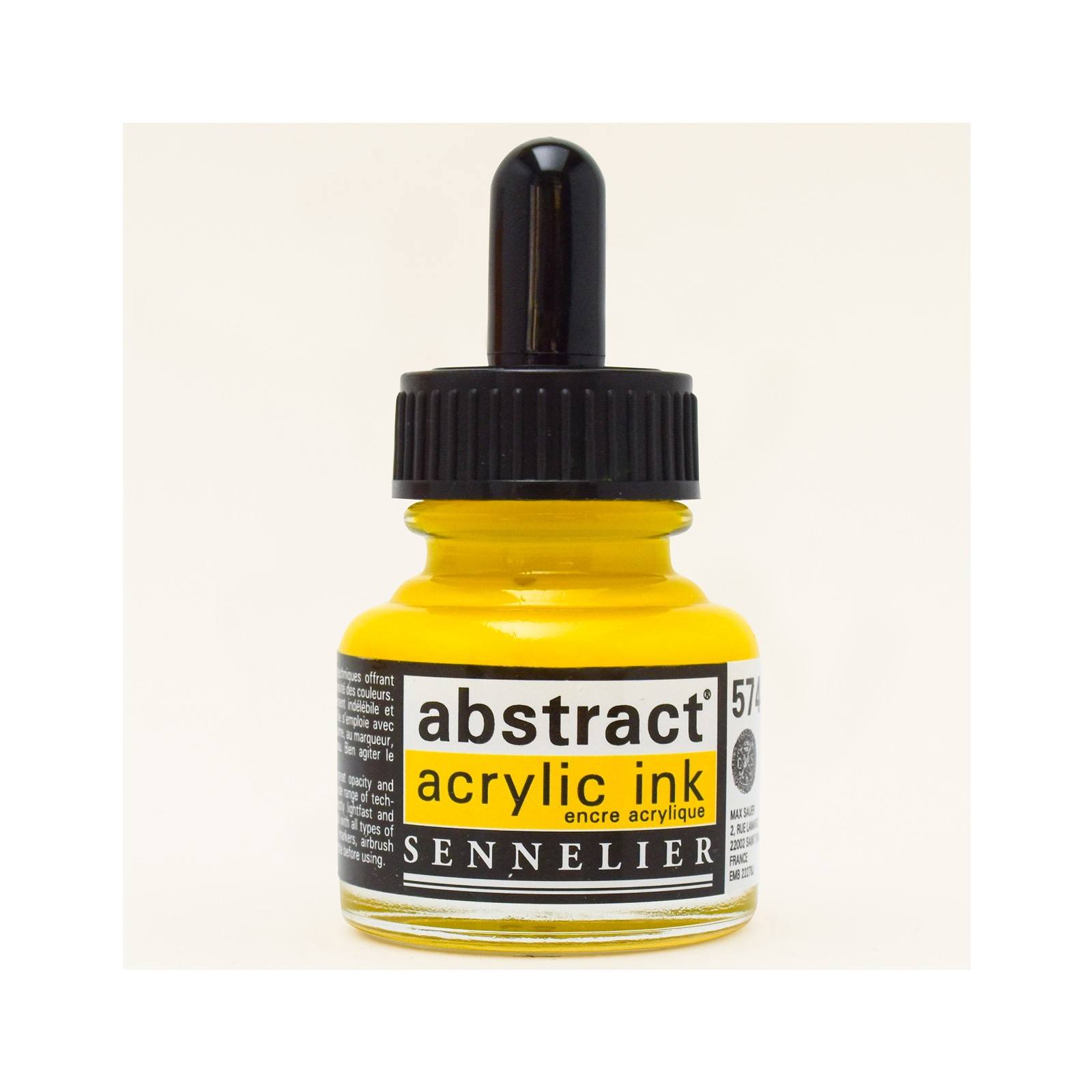Image of Akrylfärg Sennelier Abstract Acrylic Ink 30 ml Primary Yellow 574 (3F) 134110574 3046451891375