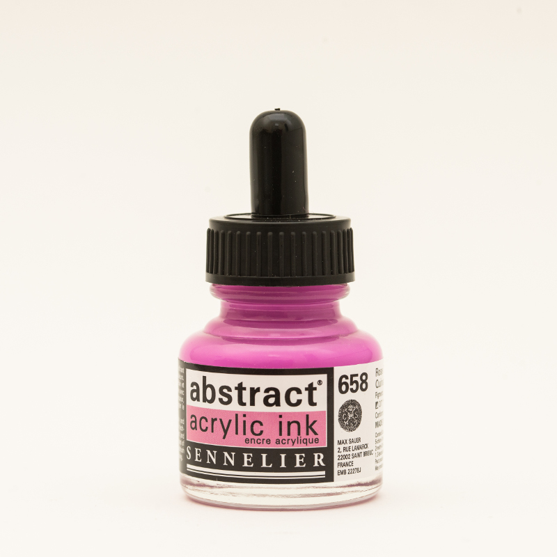 Image of Akrylfärg Sennelier Abstract Acrylic Ink 30 ml Quinacridone Pink 658 (3F) 134110658 3046451891467