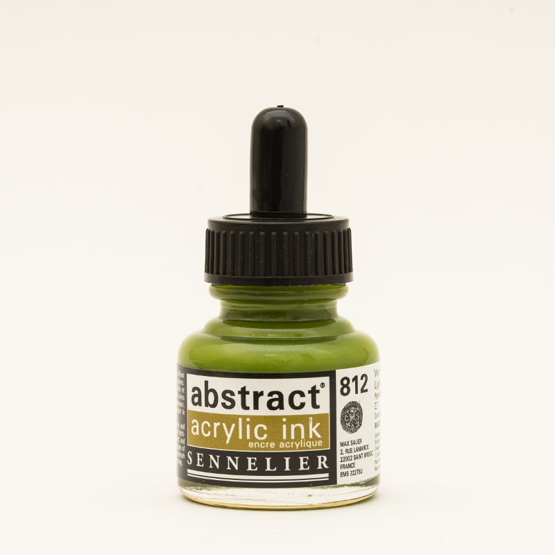 Image of Akrylfärg Sennelier Abstract Acrylic Ink 30 ml Light Olive Green 812 (3F) 134110812 3046451891603