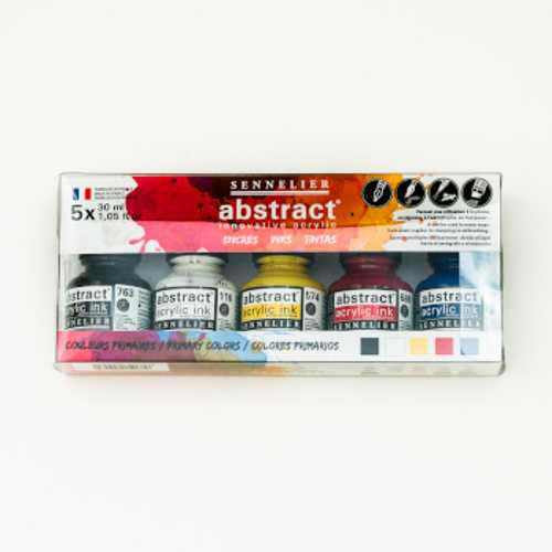 Image of Akrylfärgset Sennelier Abstract ink set 5x30ml 13422000 3046451894239