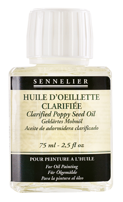Image of Oljemedium Sennelier Clarified poppy seed oil > of 75 ml (5F) 135041 3046450466833