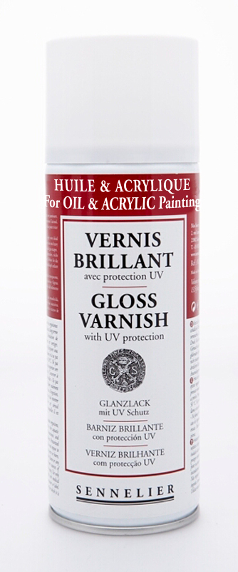 Image of Fernissa Sennelier Spray Universal gloss varnish with UV protection > 400 ml (6F) 135167 3046450074397