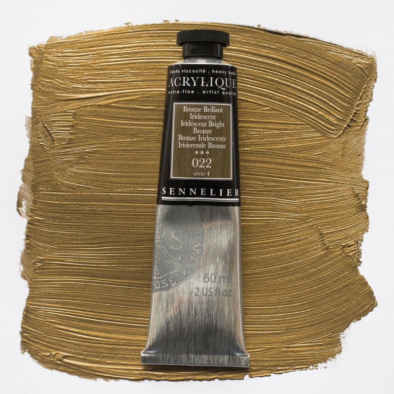 Image of Akrylfärg Sennelier 60ml Iridescent Bright Bronze S4 022 (3F) 120021022 3046450063964