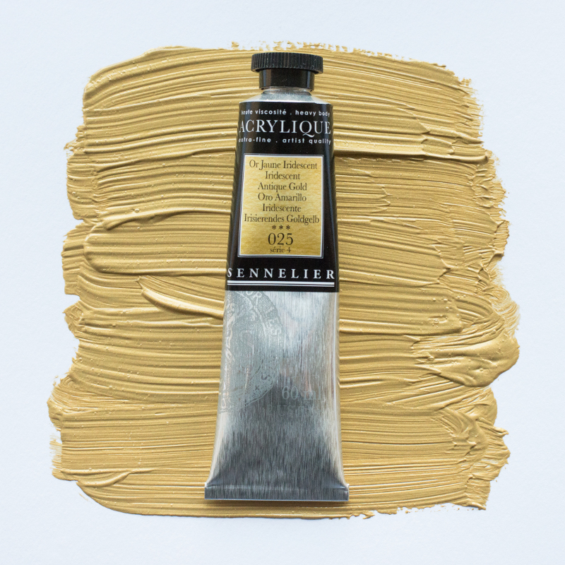 Image of Akrylfärg Sennelier 60ml Iridescent Antique Gold S4 025 (3F) 120021025 3046450063971