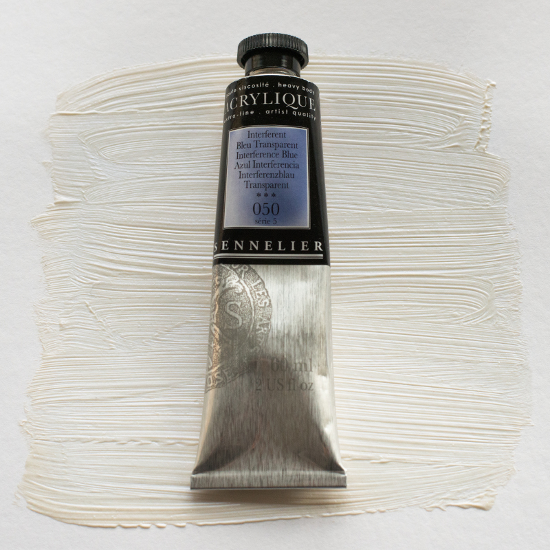 Image of Akrylfärg Sennelier 60ml Interference Blue S5 050 (3F) 120021050 3046450064985