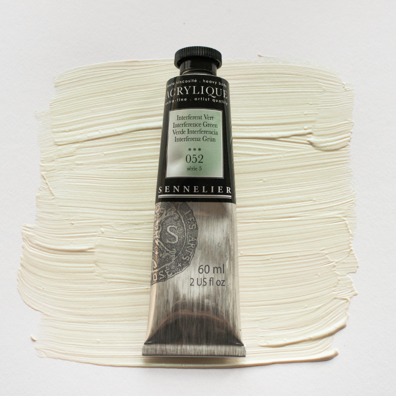 Image of Akrylfärg Sennelier 60ml Interference Green S5 052 (3F) 120021052 3046450065012