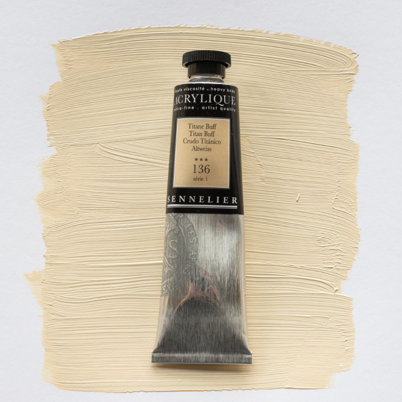 Image of Akrylfärg Sennelier 60ml Titan Buff S1 136 (3F) 120021136 3046450064015