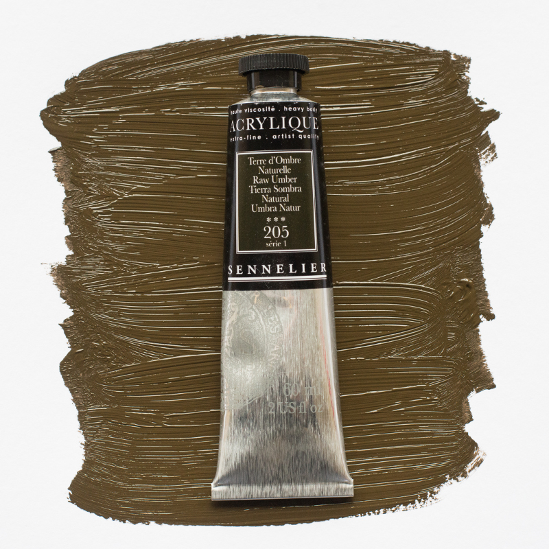 Image of Akrylfärg Sennelier 60ml Raw Umber S1 205 (3F) 120021205 3046450064046