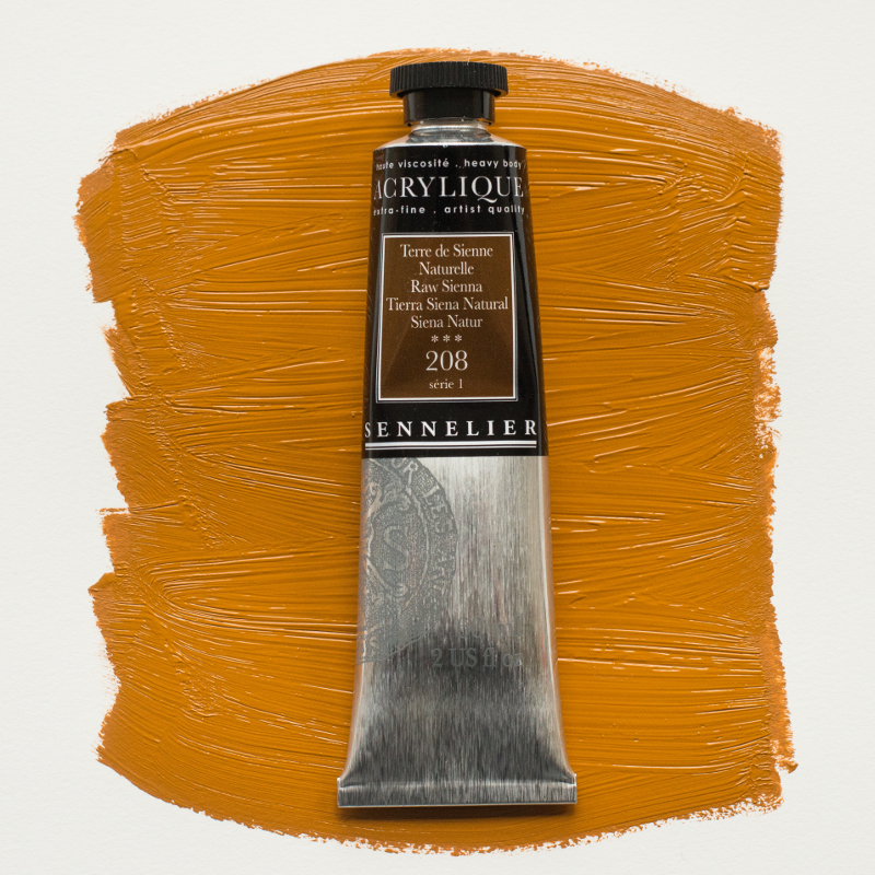 Image of Akrylfärg Sennelier 60ml Raw Sienna S1 208 (3F) 120021208 3046450064053