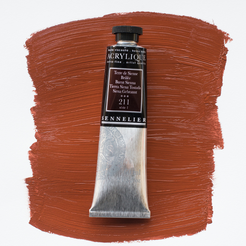 Image of Akrylfärg Sennelier 60ml Burnt Sienna S1 211 (3F) 120021211 3046450064060