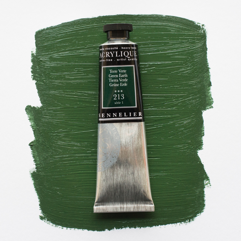 Image of Akrylfärg Sennelier 60ml Green earth S1 213 (3F) 120021213 3046450064077