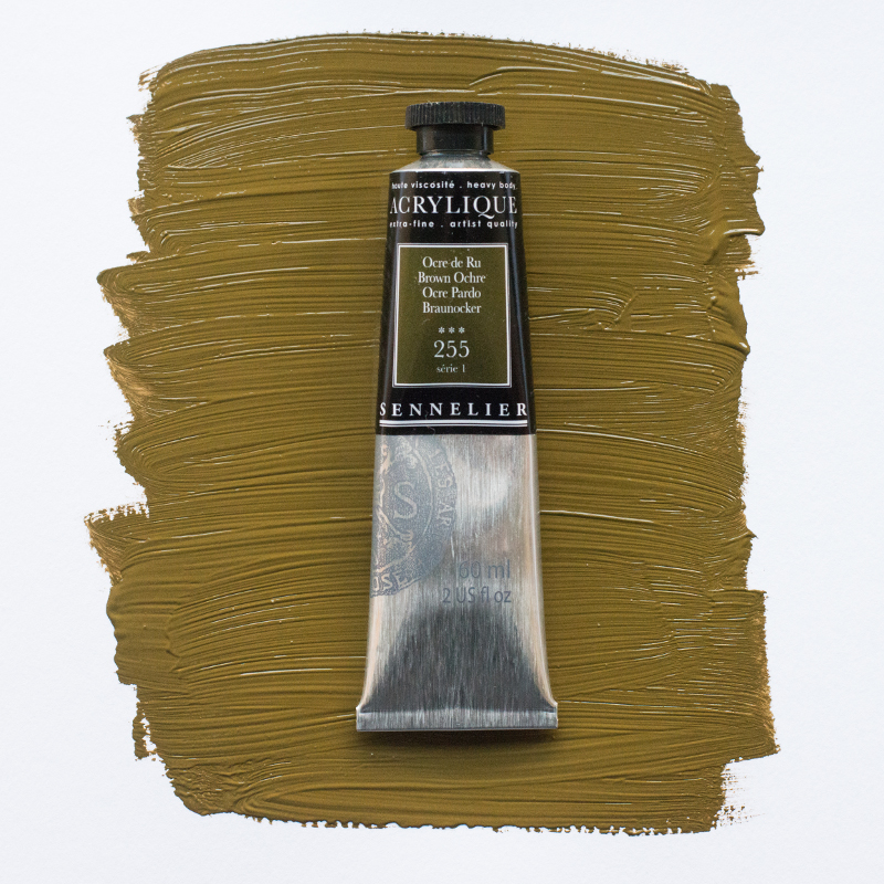 Image of Akrylfärg Sennelier 60ml Brown Ochre S1 255 (3F) 120021255 3046450064114