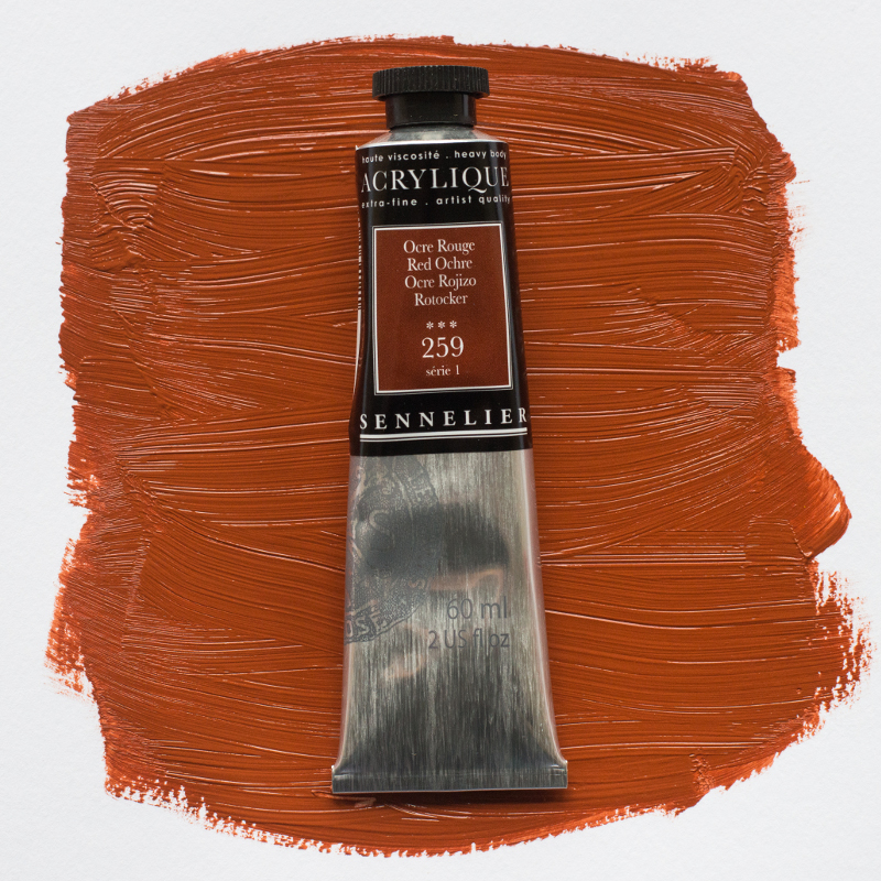 Image of Akrylfärg Sennelier 60ml Red Ochre S1 259 (3F) 120021259 3046450064121