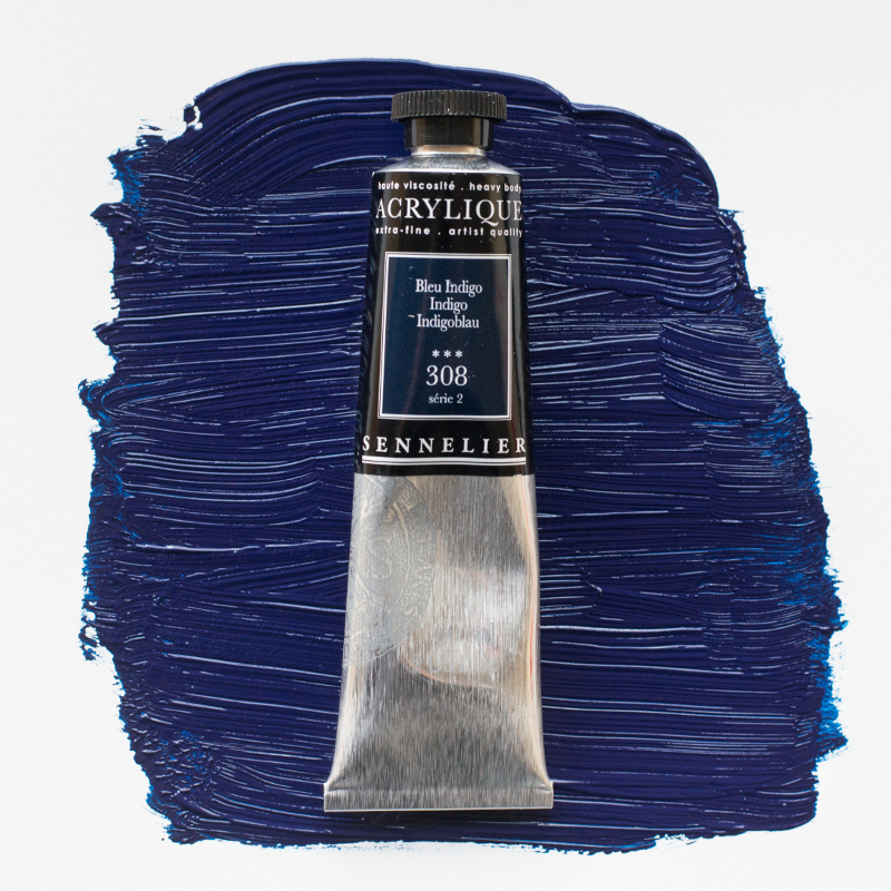 Image of Akrylfärg Sennelier 60ml Indigo S2 308 (3F) 120021308 3046450064299