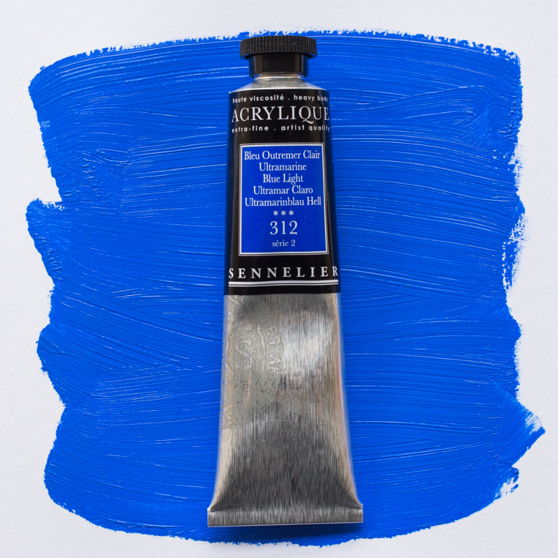 Image of Akrylfärg Sennelier 60ml Ultramarine Blue Light S2 312 (3F) 120021312 3046450064305