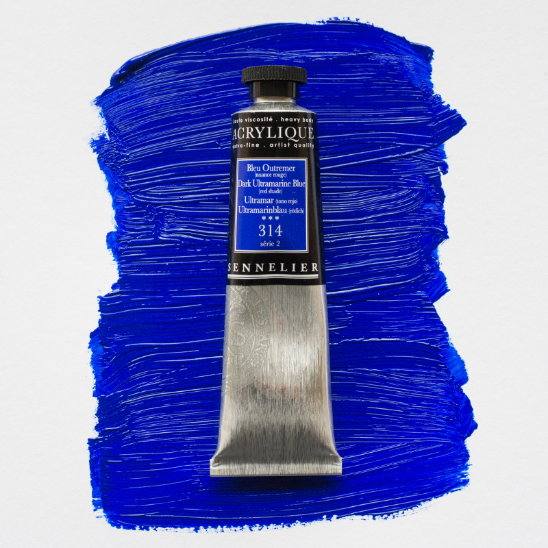 Image of Akrylfärg Sennelier 60ml Dark Ultramarine Blue (red shade) S2 314 (3F) 120021314 3046450064312