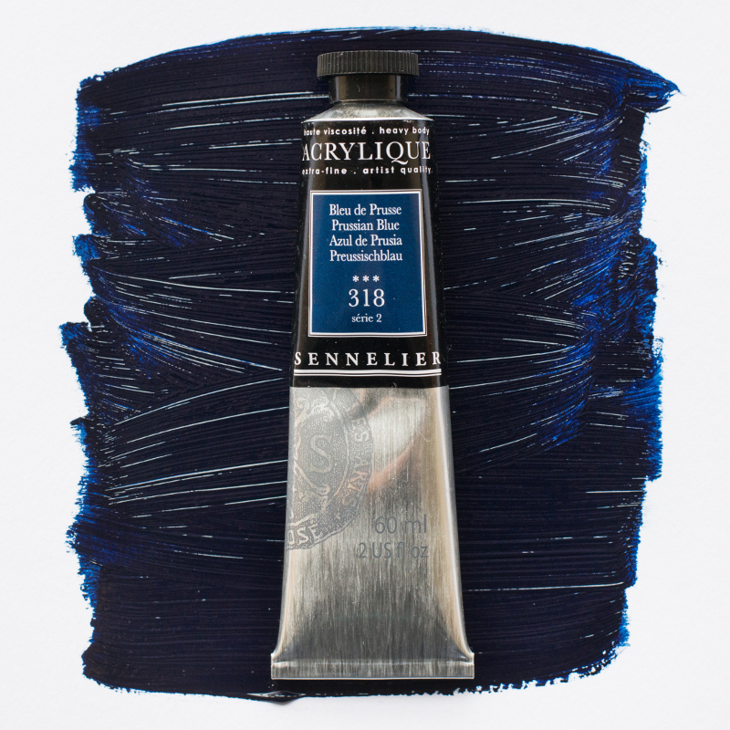 Image of Akrylfärg Sennelier 60ml Prussian Blue S2 318 (3F) 120021318 3046450064336