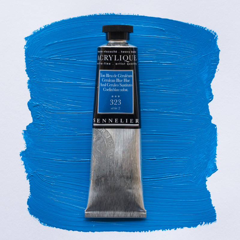 Image of Akrylfärg Sennelier 60ml Cerulean Blue Hue S2 323 (3F) 120021323 3046450064350