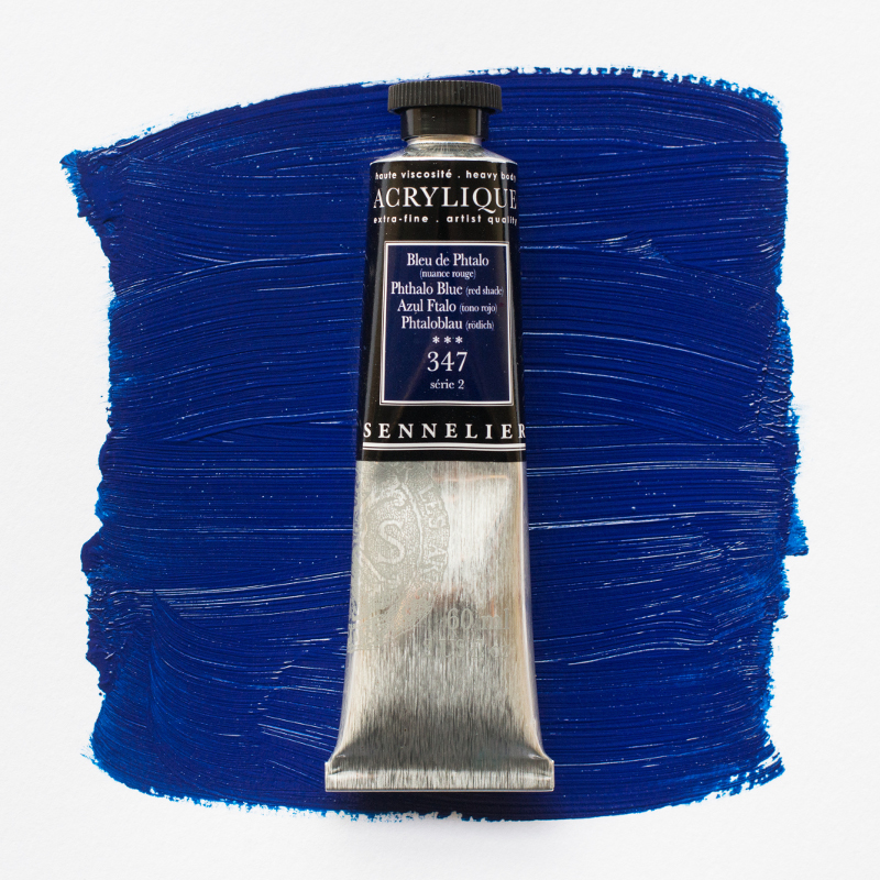 Image of Akrylfärg Sennelier 60ml Phthalo Blue (red shade) S2 347 (3F) 120021347 3046450064374