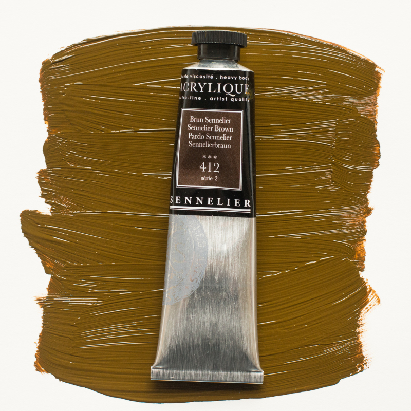 Image of Akrylfärg Sennelier 60ml Sennelier Brown S2 412 (3F) 120021412 3046450064398