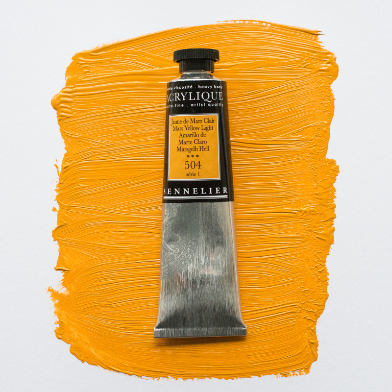 Image of Akrylfärg Sennelier 60ml Mars Yellow Light S1 504 (3F) 120021504 3046450064169