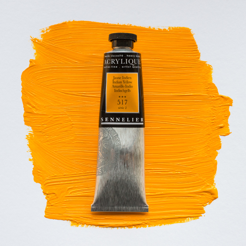 Image of Akrylfärg Sennelier 60ml Indian Yellow S2 517 (3F) 120021517 3046450064435