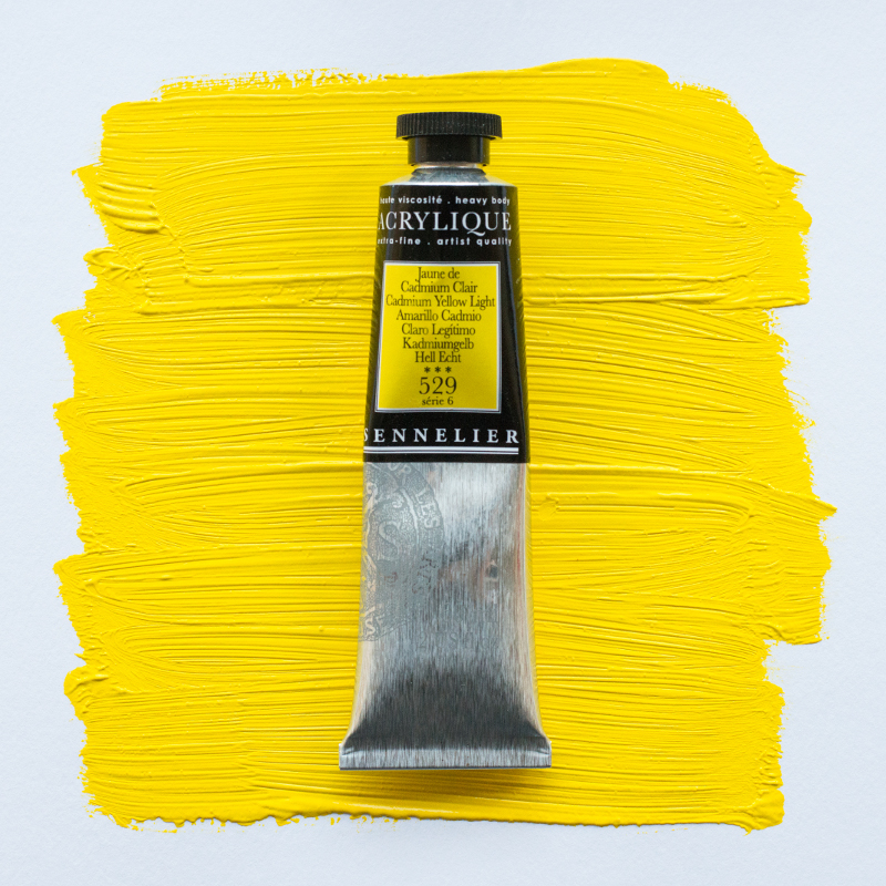 Image of Akrylfärg Sennelier 60ml Cadmium yellow Light S6 529 (3F) 120021529 3046450065104