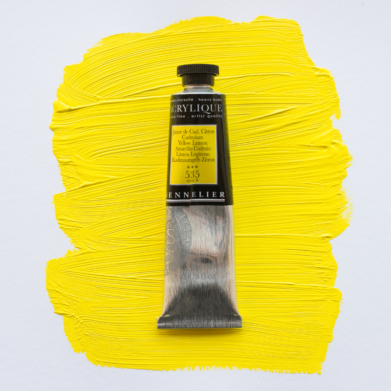 Image of Akrylfärg Sennelier 60ml Cadmium Yellow Lemon S6 535 (3F) 120021535 3046450065135