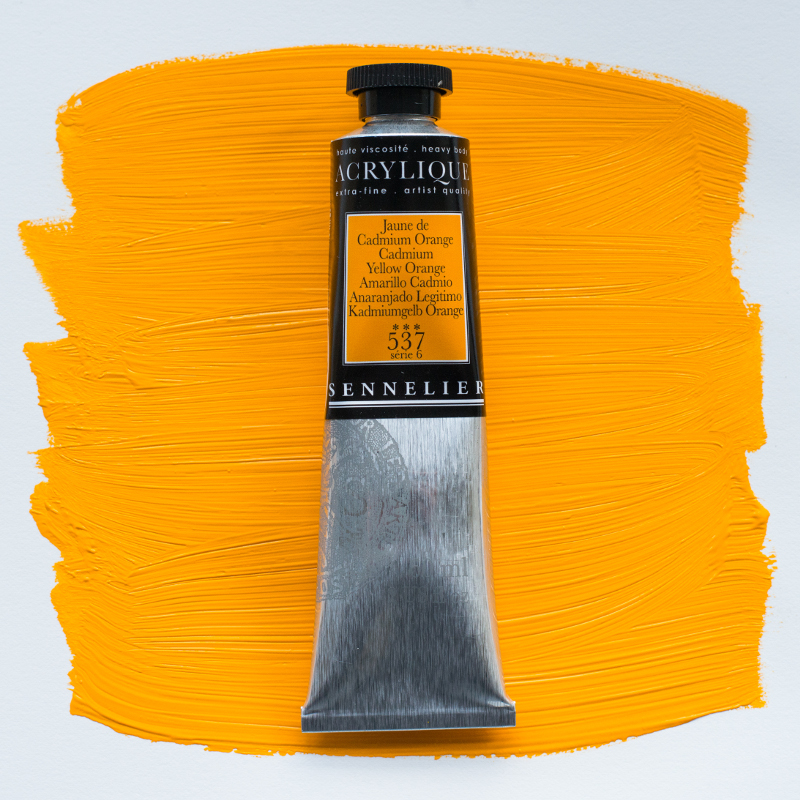 Image of Akrylfärg Sennelier 60ml Cadmium Yellow Orange S6 537 (3F) 120021537 3046450065142