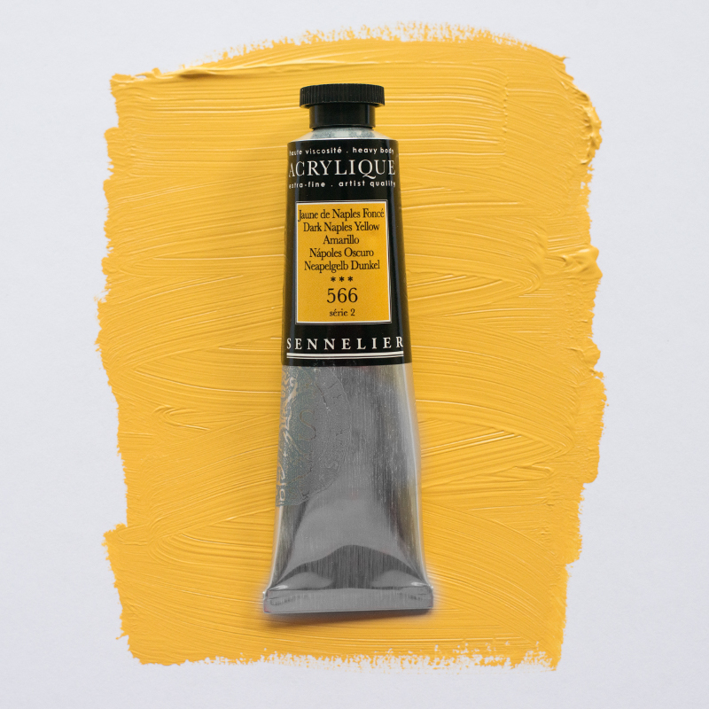 Image of Akrylfärg Sennelier 60ml Dark Naples Yellow S2 566 (3F) 120021566 3046450064466